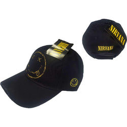 Image of Nirvana Unisex Baseball Cap: Smiley Face