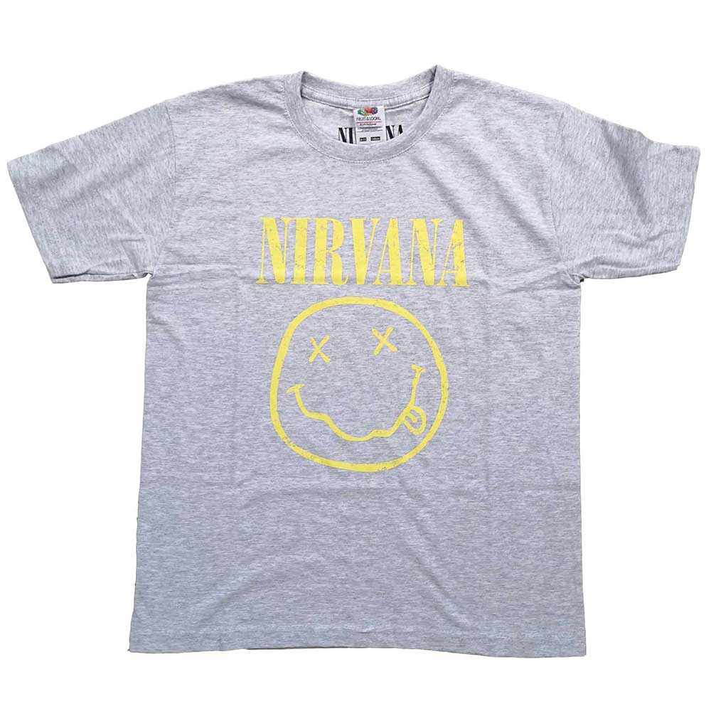 Image of Nirvana T-shirt - Smiley Face Rock Off