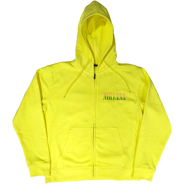 Nirvana Unisex Zipped Hoodie - Sorbet Ray Smile