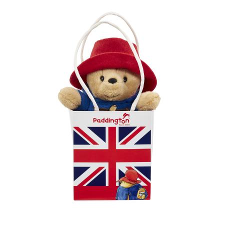 Image of Classic Paddington Bear in Union Jack Bag