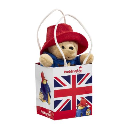 Image of Classic Paddington Bear in Union Jack Bag