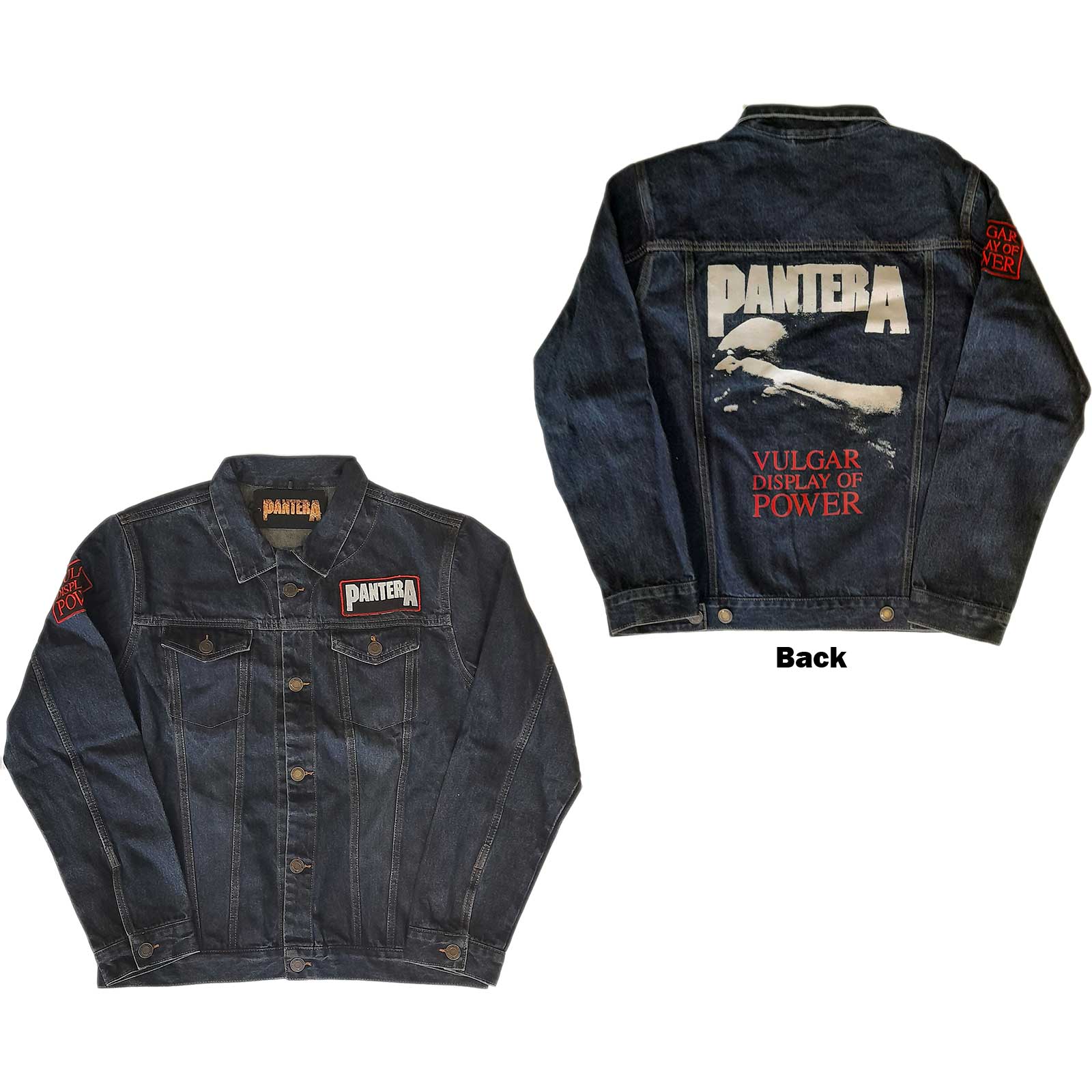 Image of Pantera Unisex Unisex - Denim Jacket Rock Off