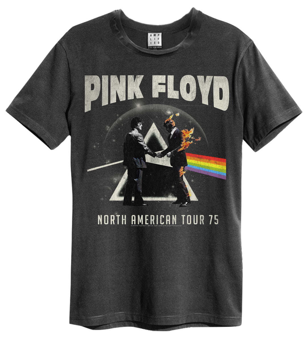 Pink Floyd T-shirt - North American Tour 1975, Charcoal