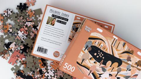 Image of Badge Bomb - A Bird's Eye View 500 Piece Puzzle BADGE BOMB