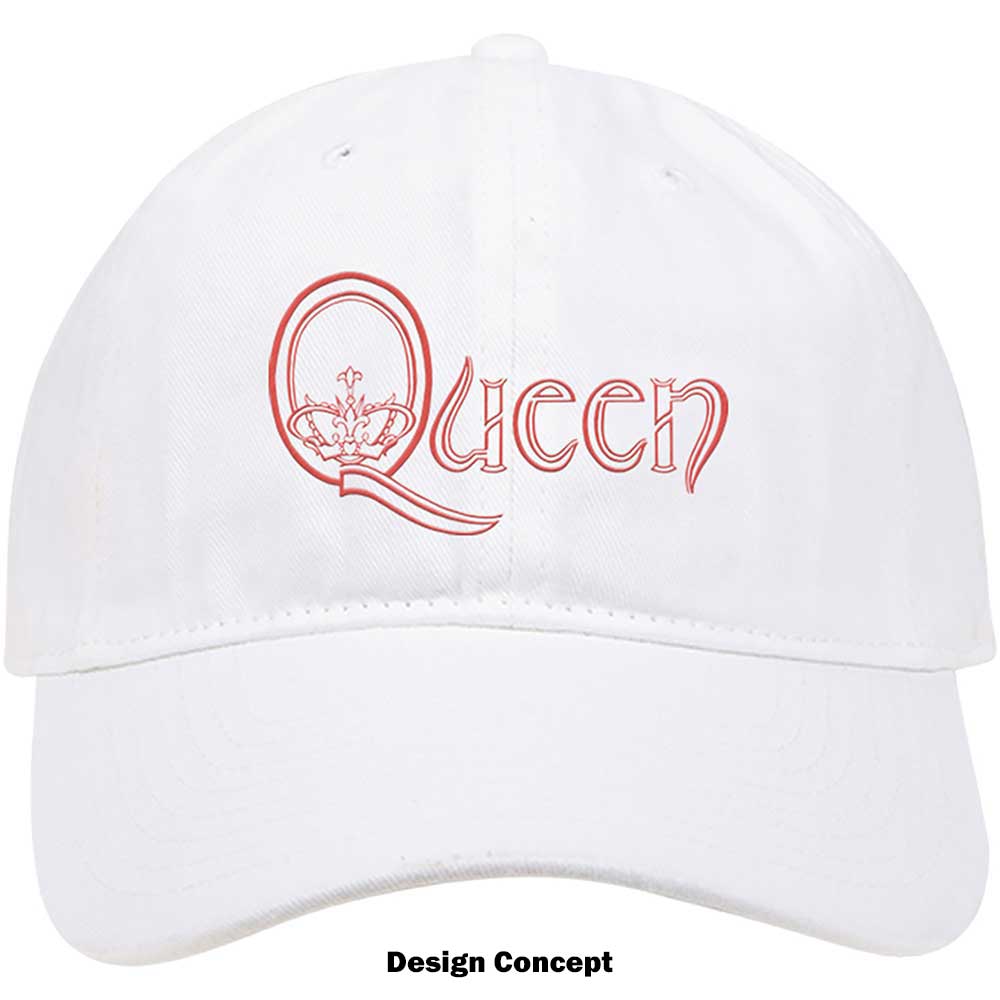 Queen Baseball Cap - Red Royal Crest
