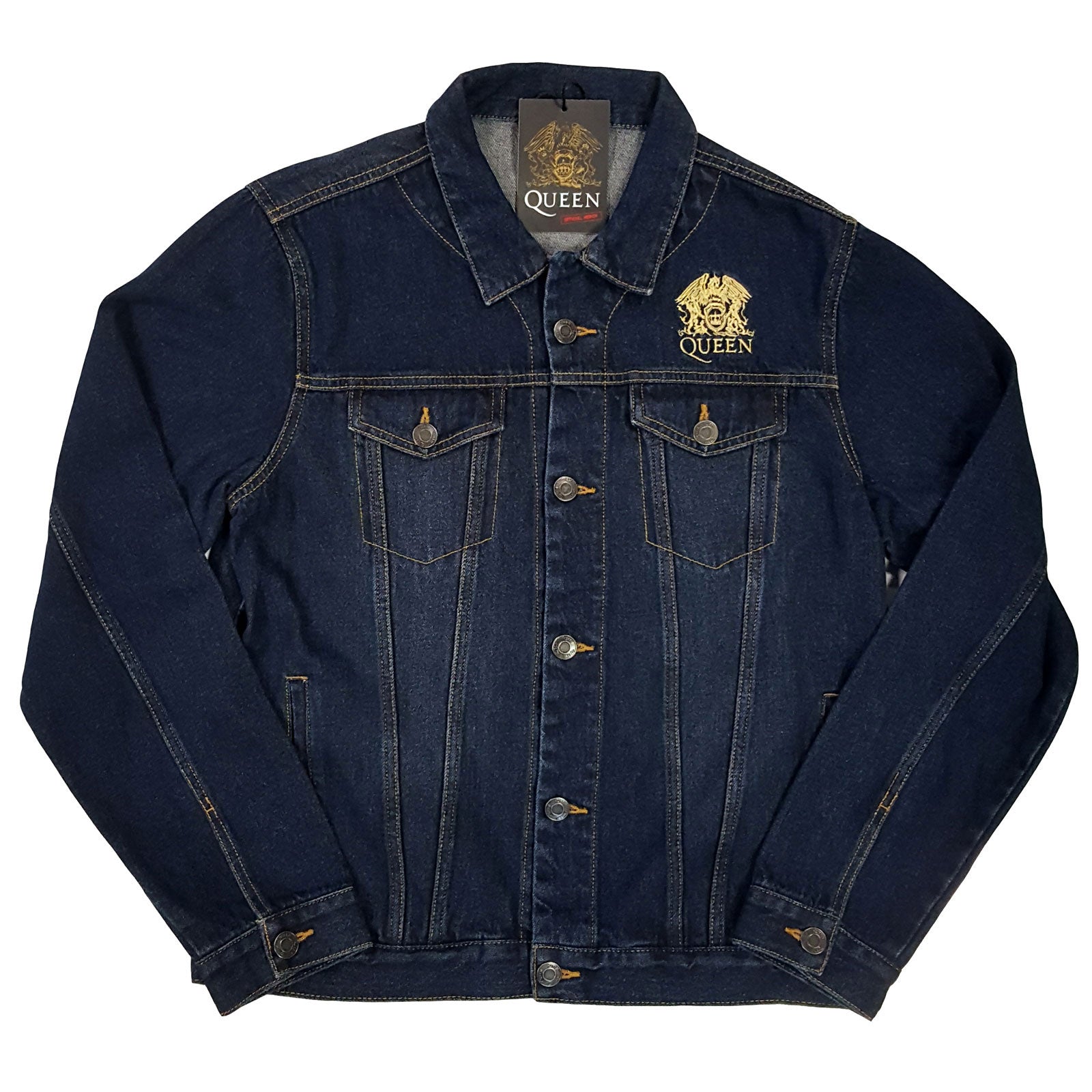 Queen Unisex  Denim Jacket - Royal Crest