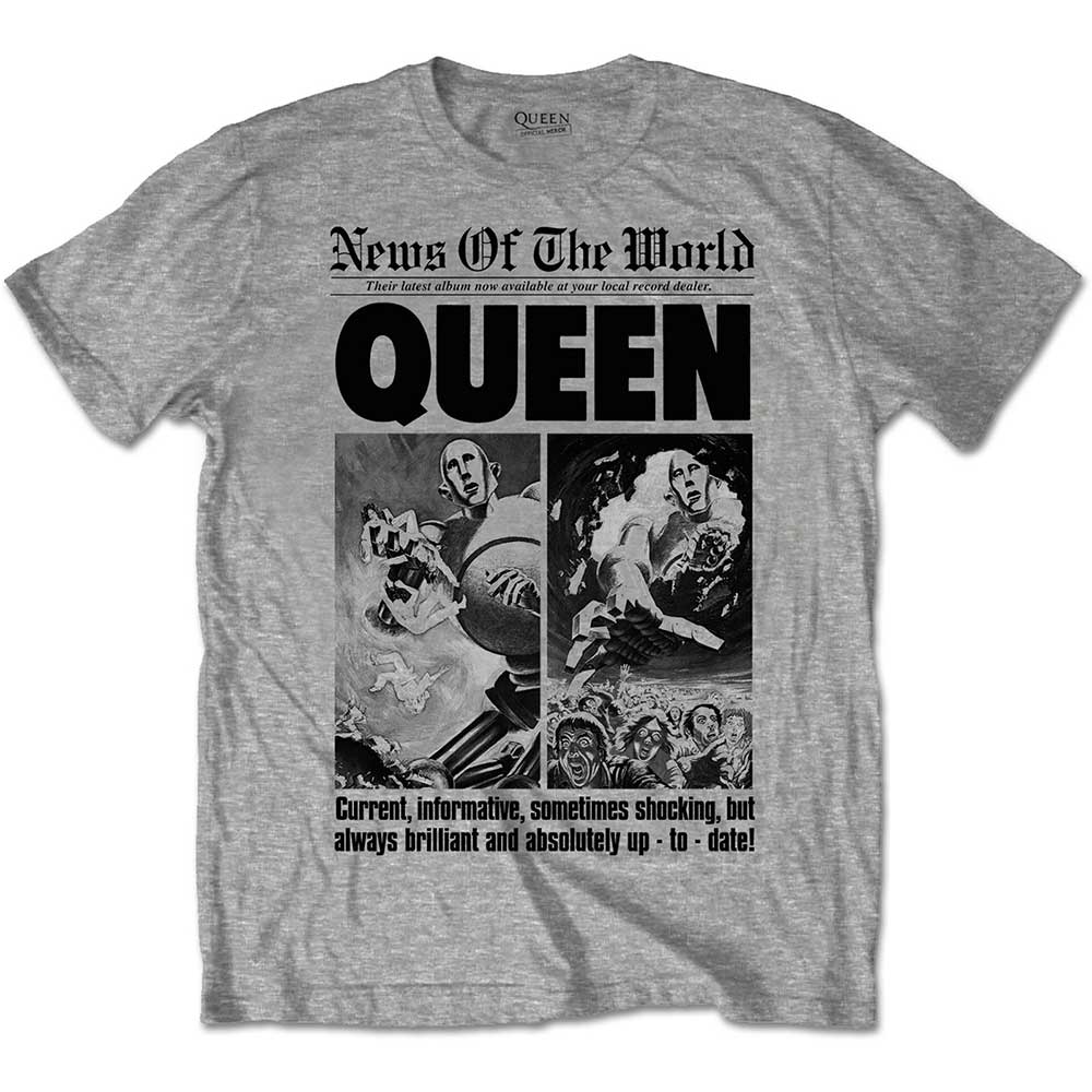 Image of Queen T-shirt - News of the World 40th Front Page Amplified