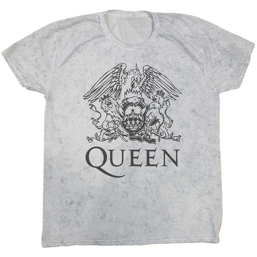 Image of Queen T-Shirt - Royal Crest (Dip-Dye) Amplified