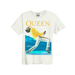 Queen Freddie Mercury White Amplified T-shirt| Premium cotton