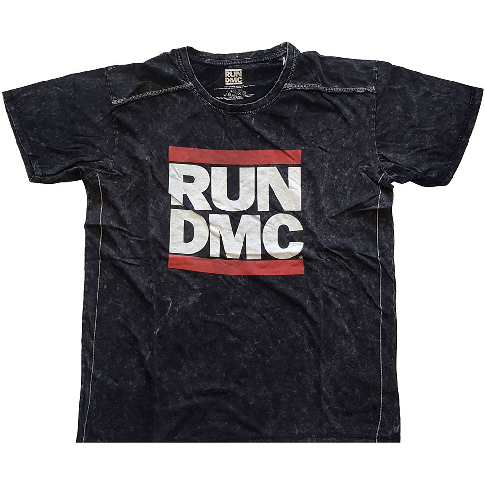 Image of Run DMC Snow Wash T-shirt - Logo Rock Off
