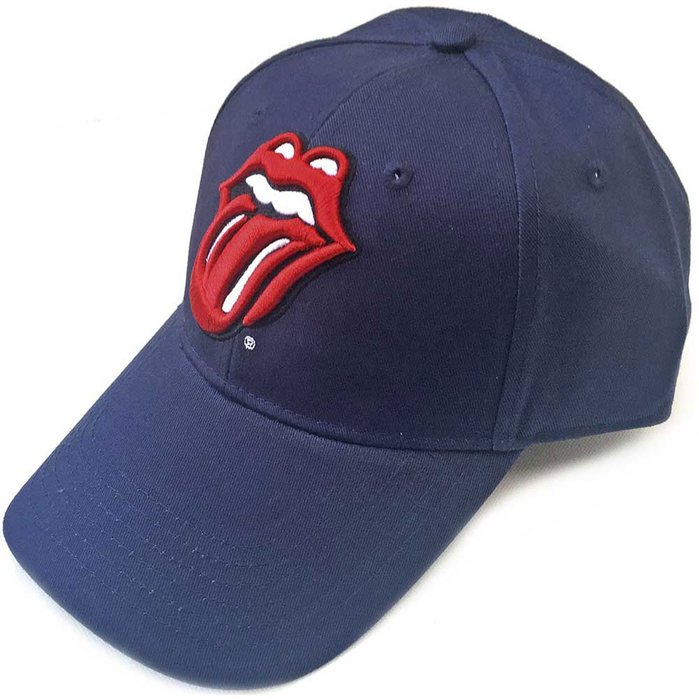 Image of The Rolling Stones Baseball Cap - Navy Blue Rock Off