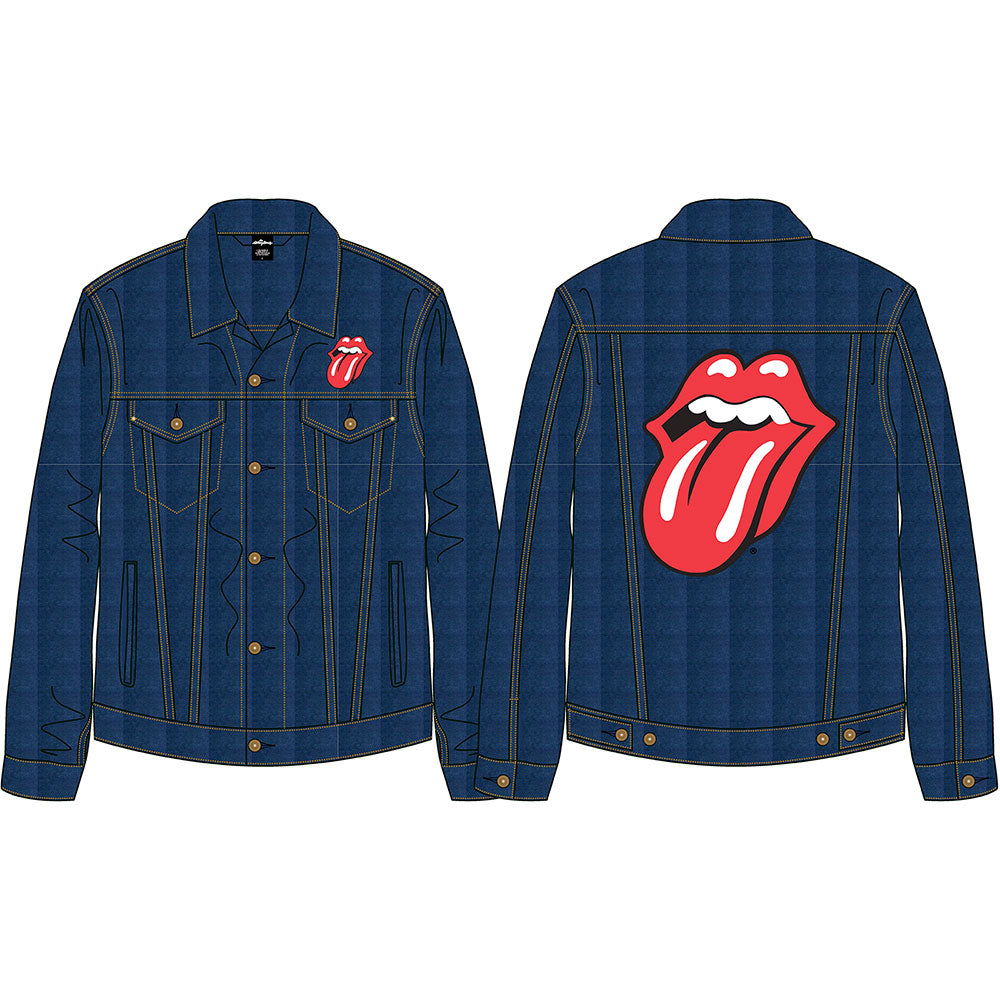 Image of The Rolling Stones Unisex - Denim Jacket Rock Off