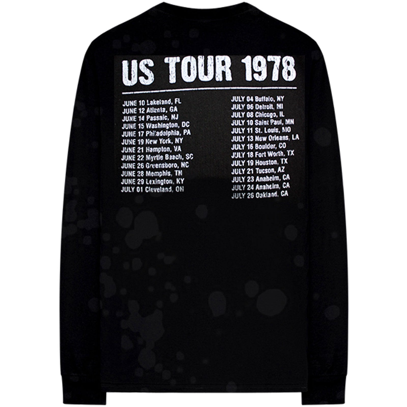 The Rolling Stones Unisex Long Sleeves - US Tour 78