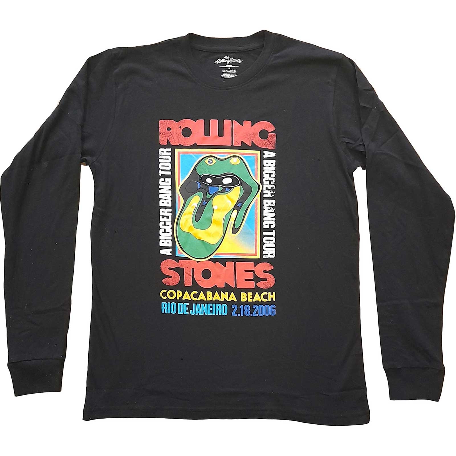 Image of The Rolling Stones Unisex Long Sleeves - COPACABANA BEACH Rock Off