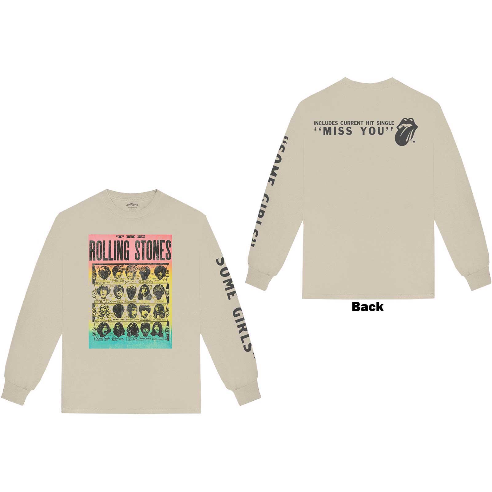 The Rolling Stones Unisex Long Sleeves - Some girls