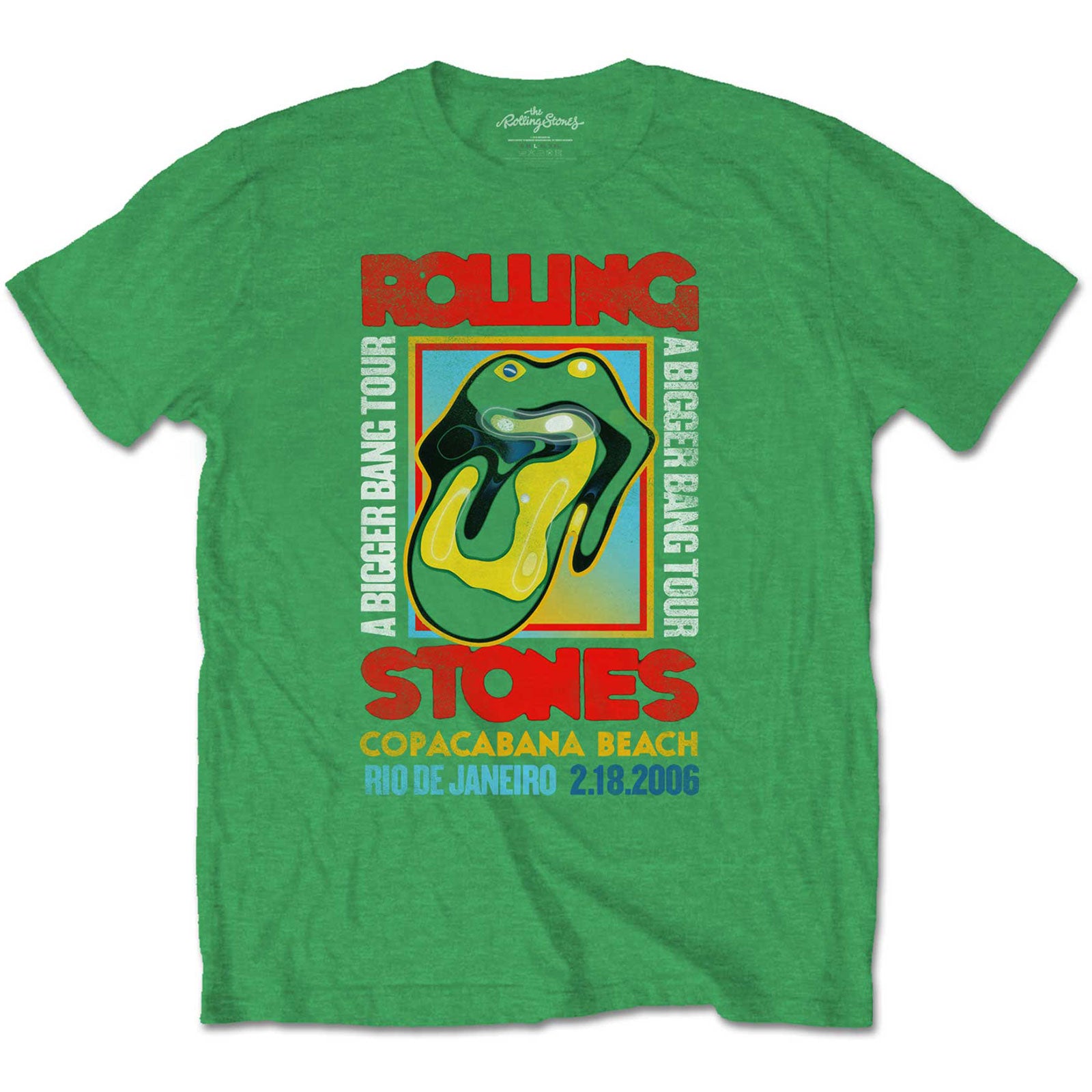 Image of Rolling Stones T-shirt - COPACABANA GREEN Rock Off