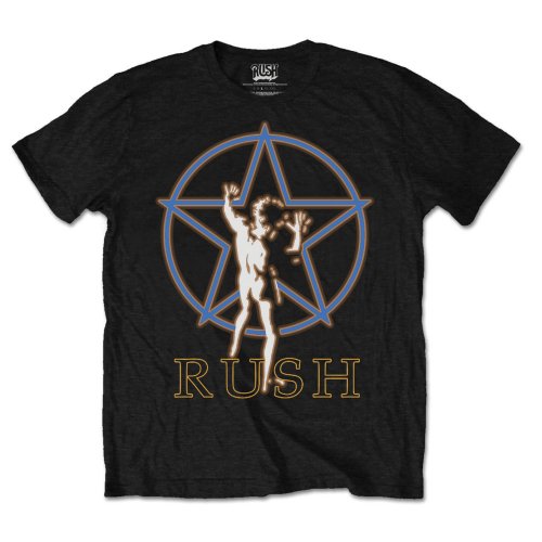 Image of RUSH Unisex T-shirt- Starman Glow Rock Off