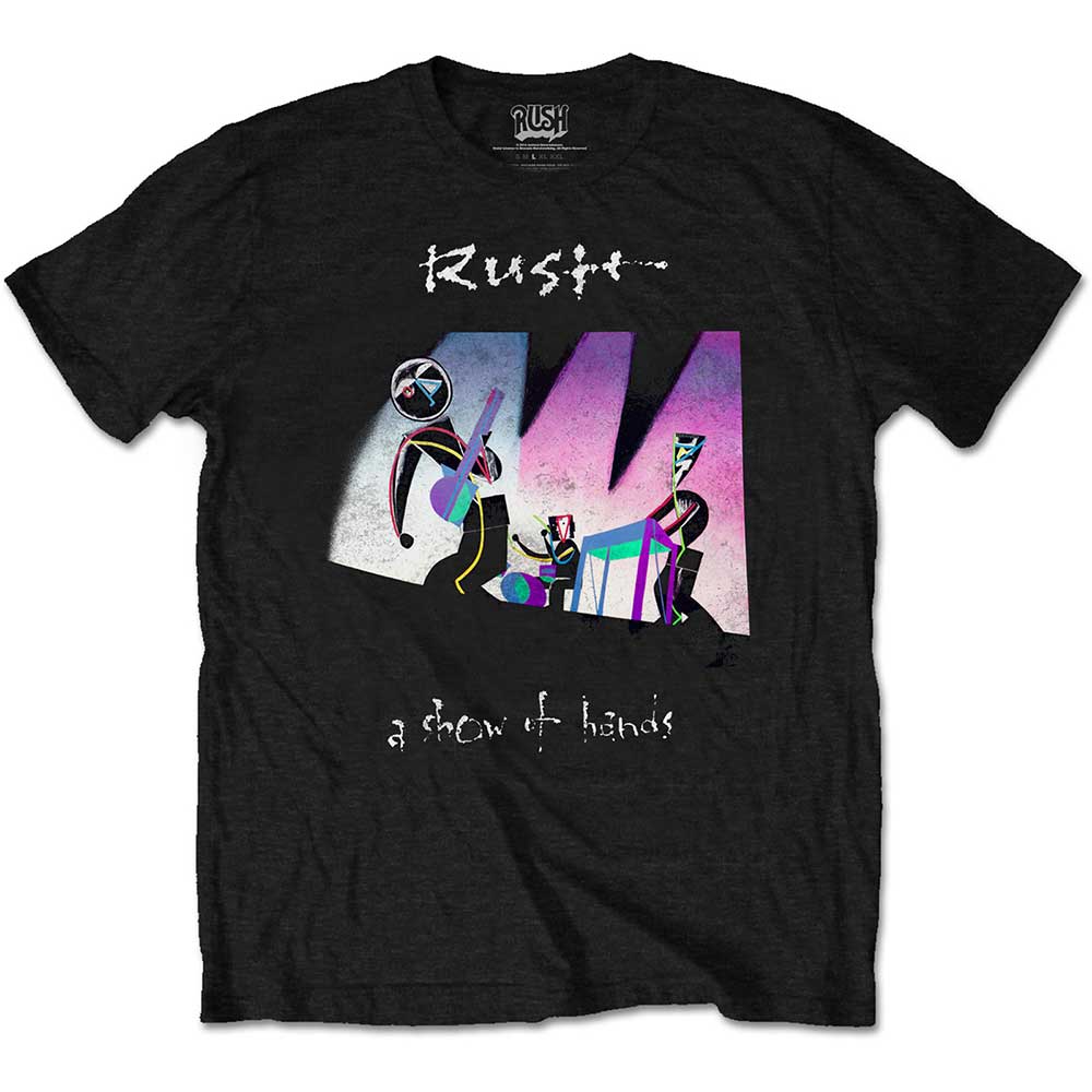 Image of RUSH Unisex T-shirt- Show of Hands Rock Off