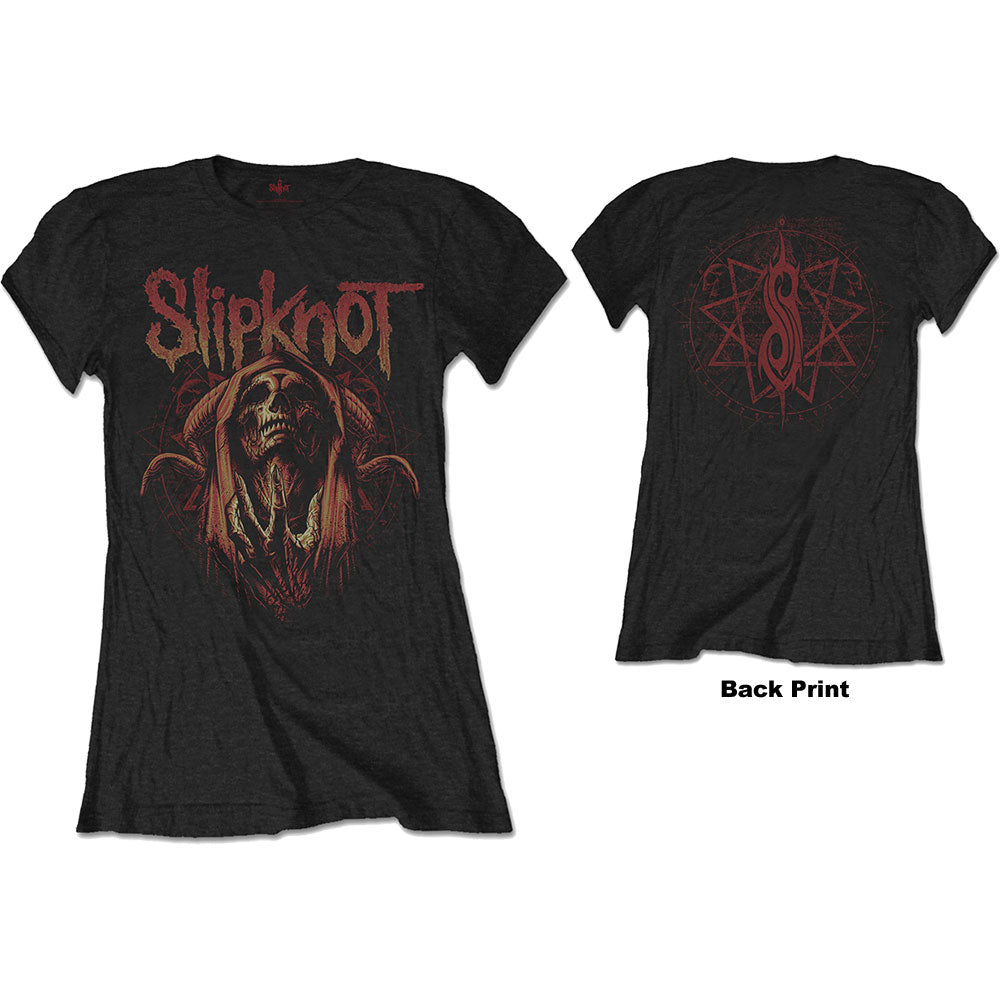 Image of Women's Slipknot T-shirt - Evil Witch Rock Off