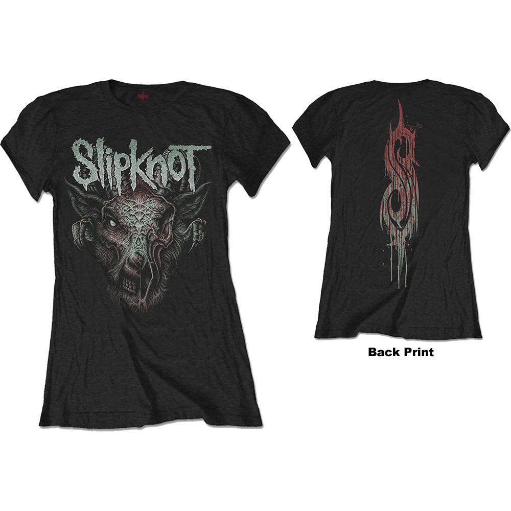 Image of Women's Slipknot T-shirt - Infected Goat Rock Off