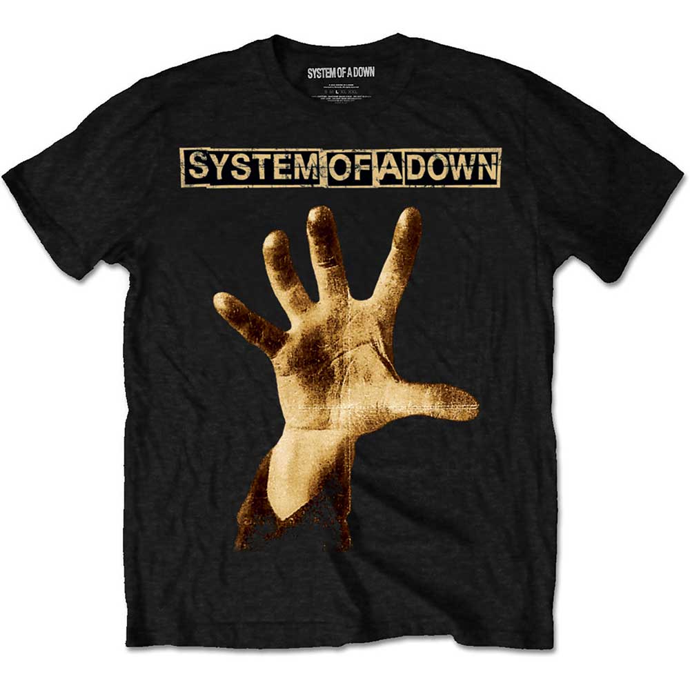 Image of System of a Down Unisex T-shirt - Hand Rock Off