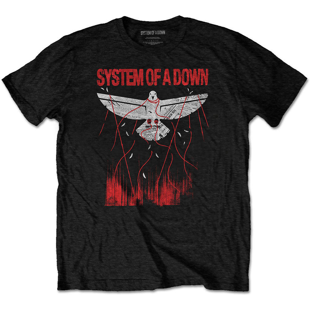 Image of System of a Down Unisex T-shirt - Dove Overcome Rock Off