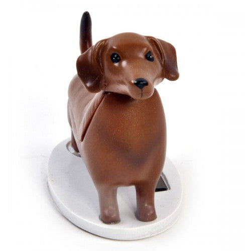 Image of SOLAR DASHUND FIGURE