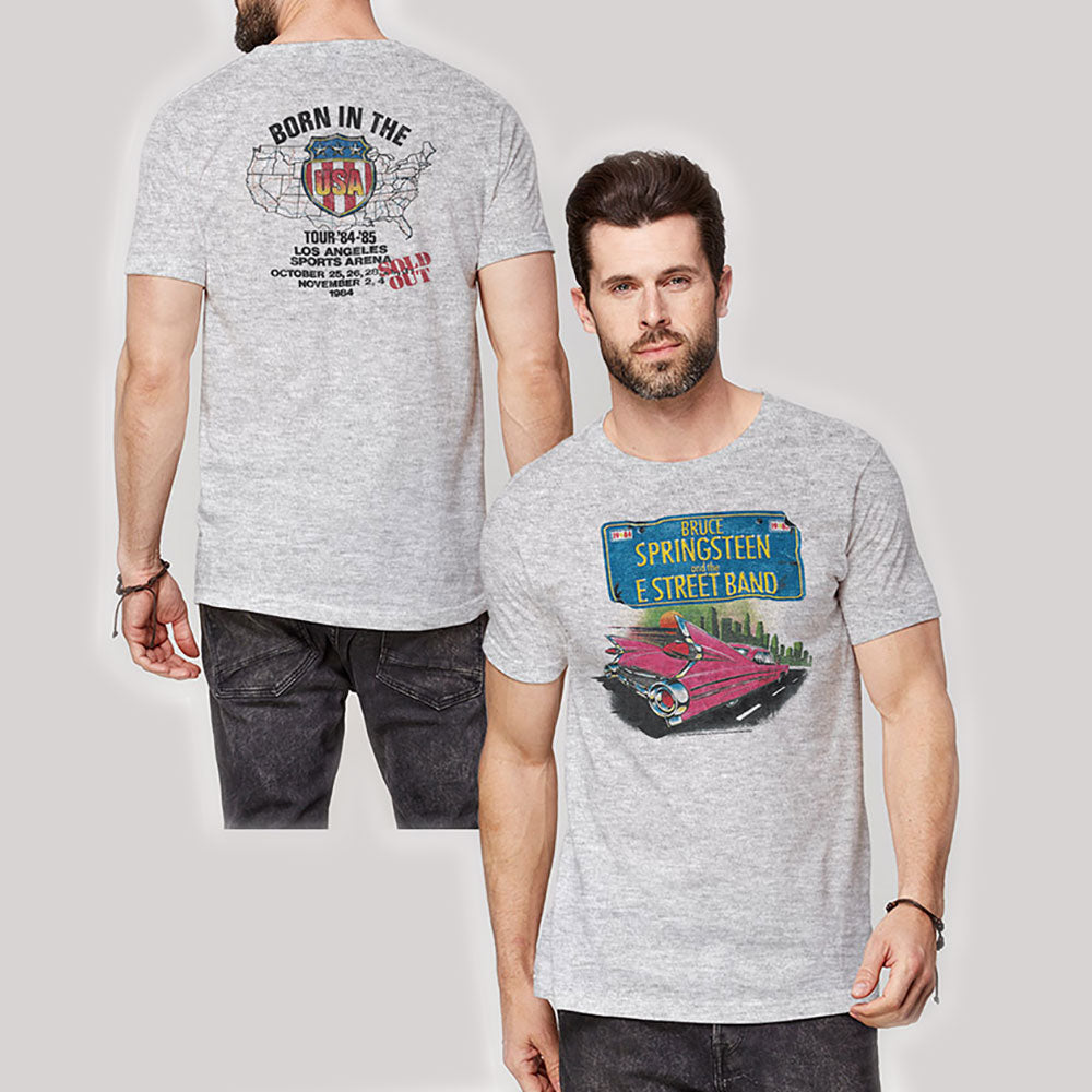 Image of Bruce Springsteen T-shirt - Pink Cadillac Rock Off