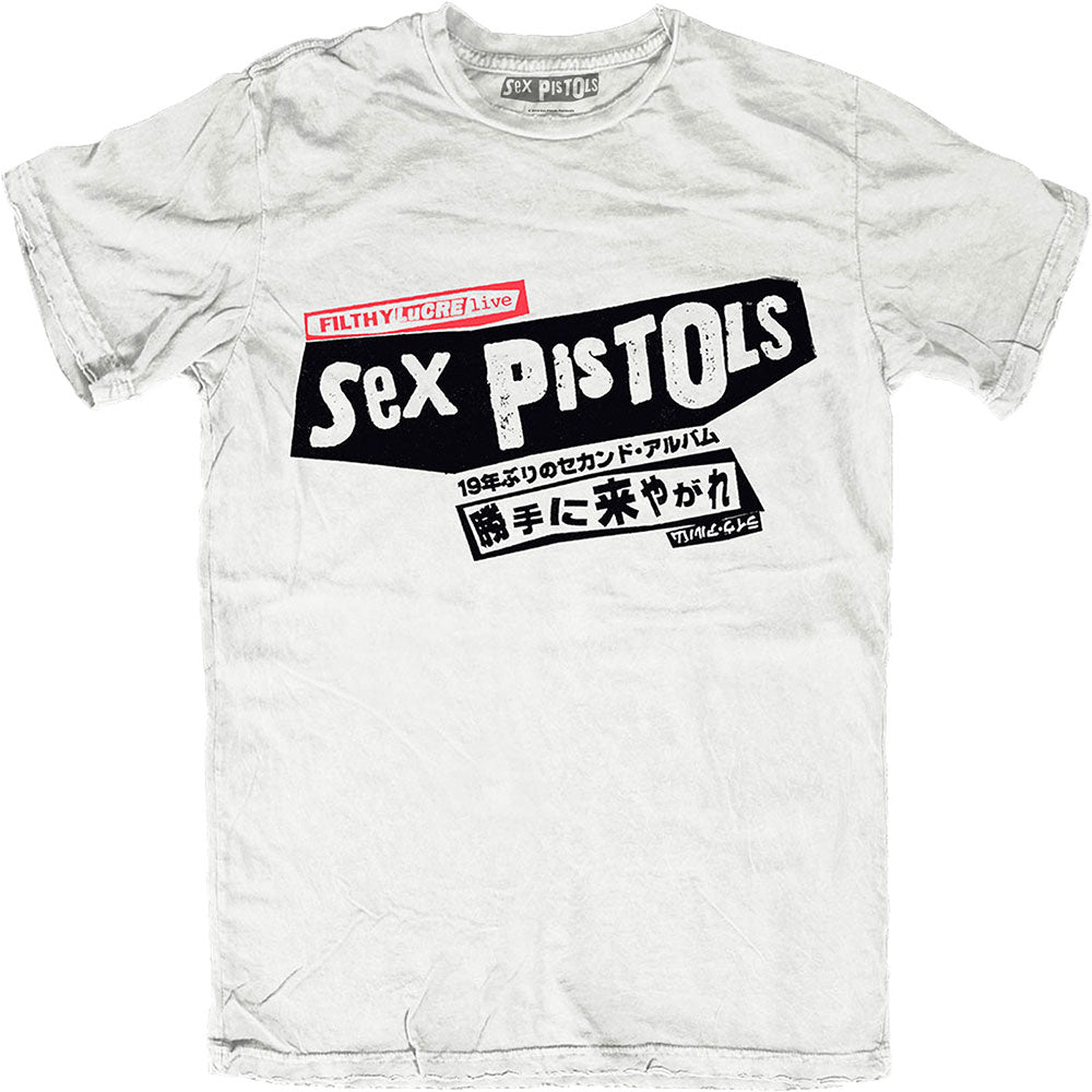 Image of Sex Pistols T-Shirt - Filthy Lucre Japan - Back Print Rock Off