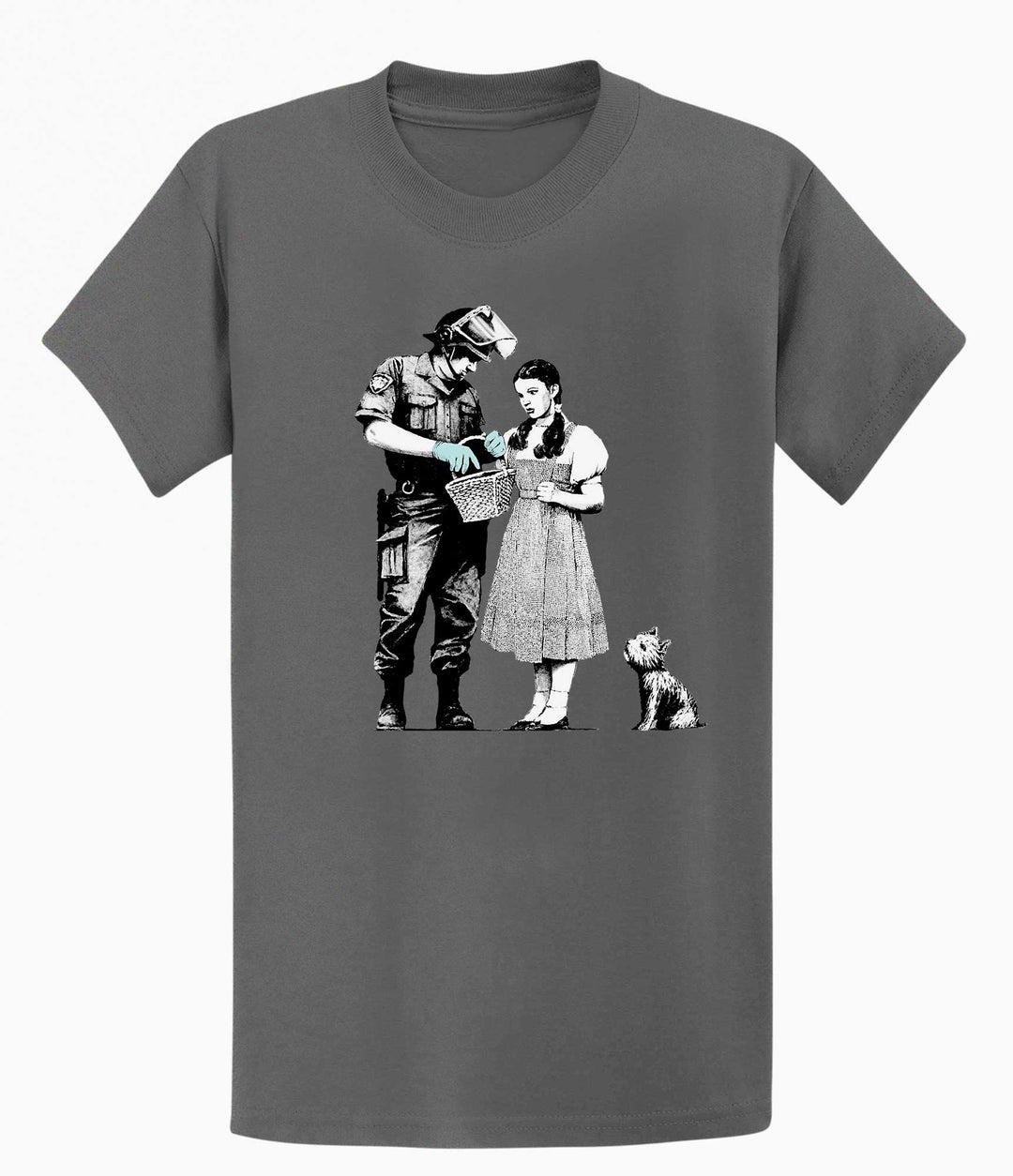 Banksy T-shirt - Dorothy and Policeman