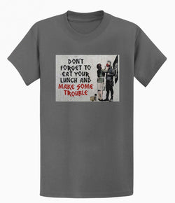 Image of Banksy T-shirt - Make Trouble