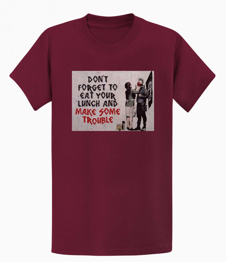 Banksy T-shirt - Make Trouble