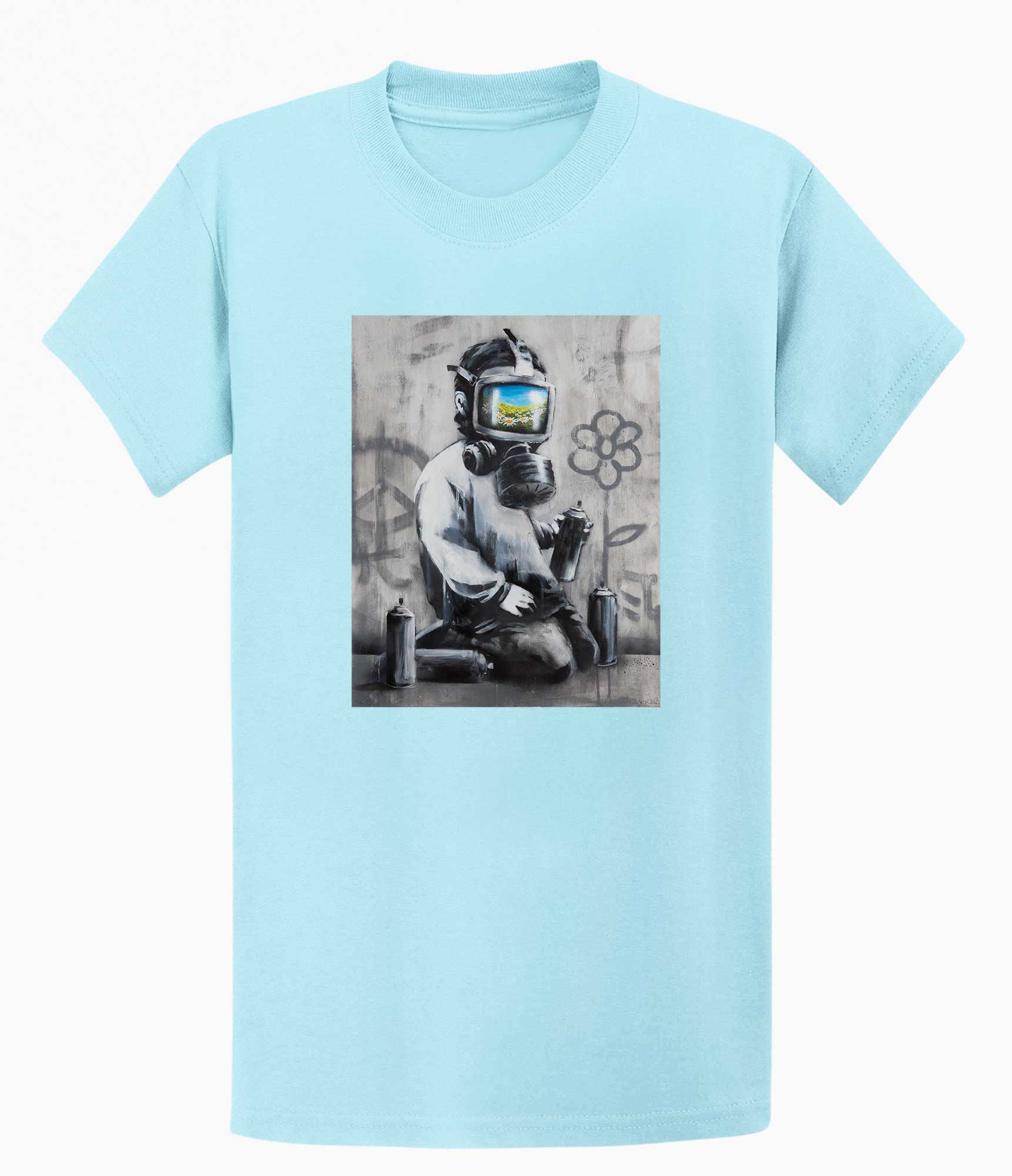Image of Banksy T-shirt - Gasmask Banksy-Apparel