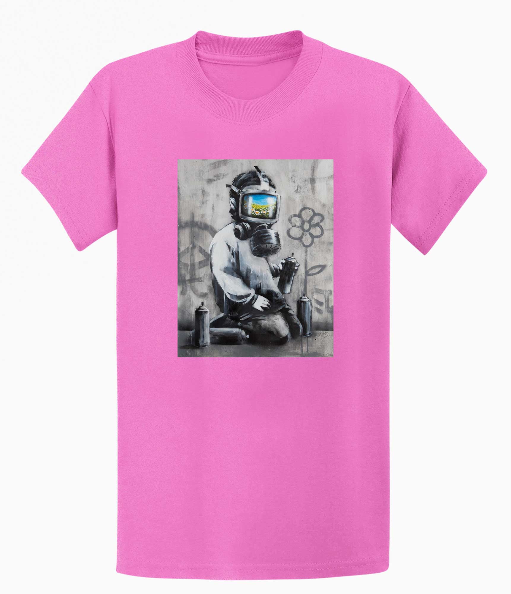 Image of Banksy T-shirt - Gasmask Banksy-Apparel