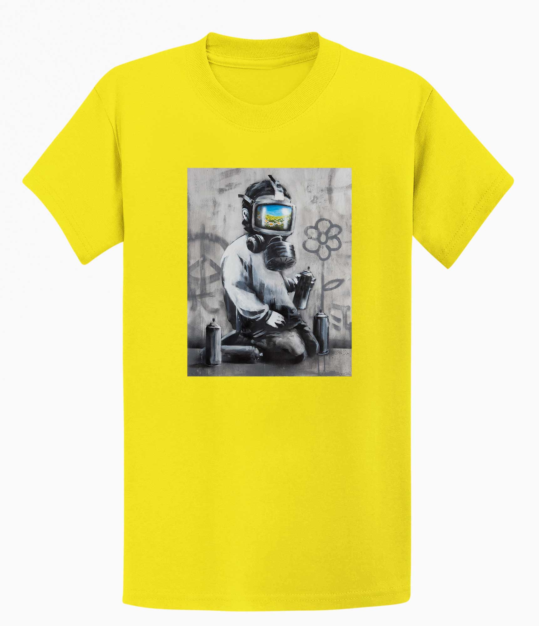 Image of Banksy T-shirt - Gasmask Banksy-Apparel