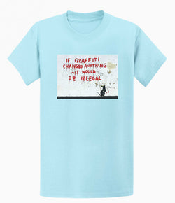 Image of Banksy Unisex T-shirt  - If Graffiti Changed Anything