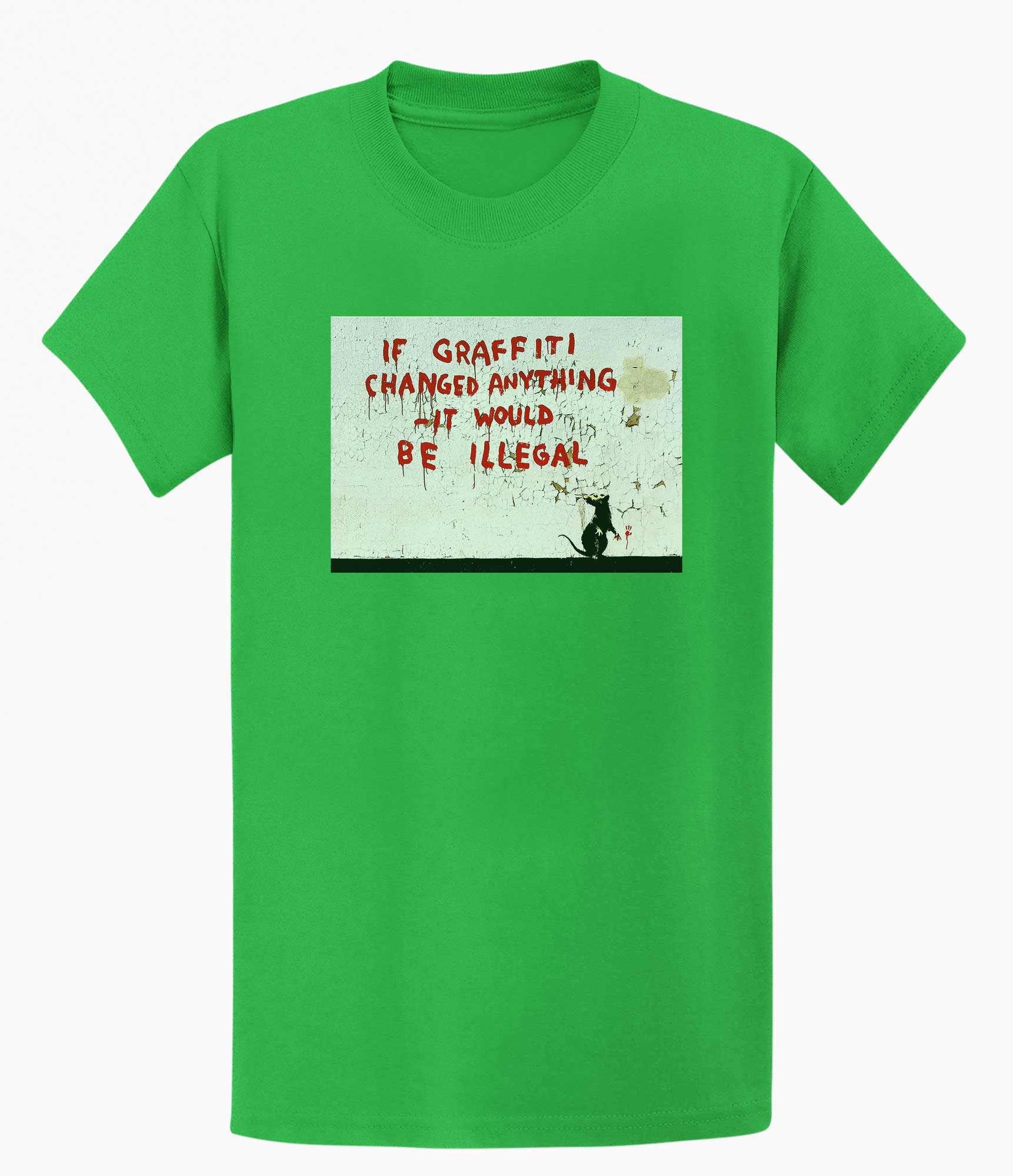 Image of Banksy Unisex T-shirt  - If Graffiti Changed Anything Banksy-Apparel