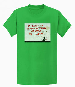 Image of Banksy Unisex T-shirt  - If Graffiti Changed Anything