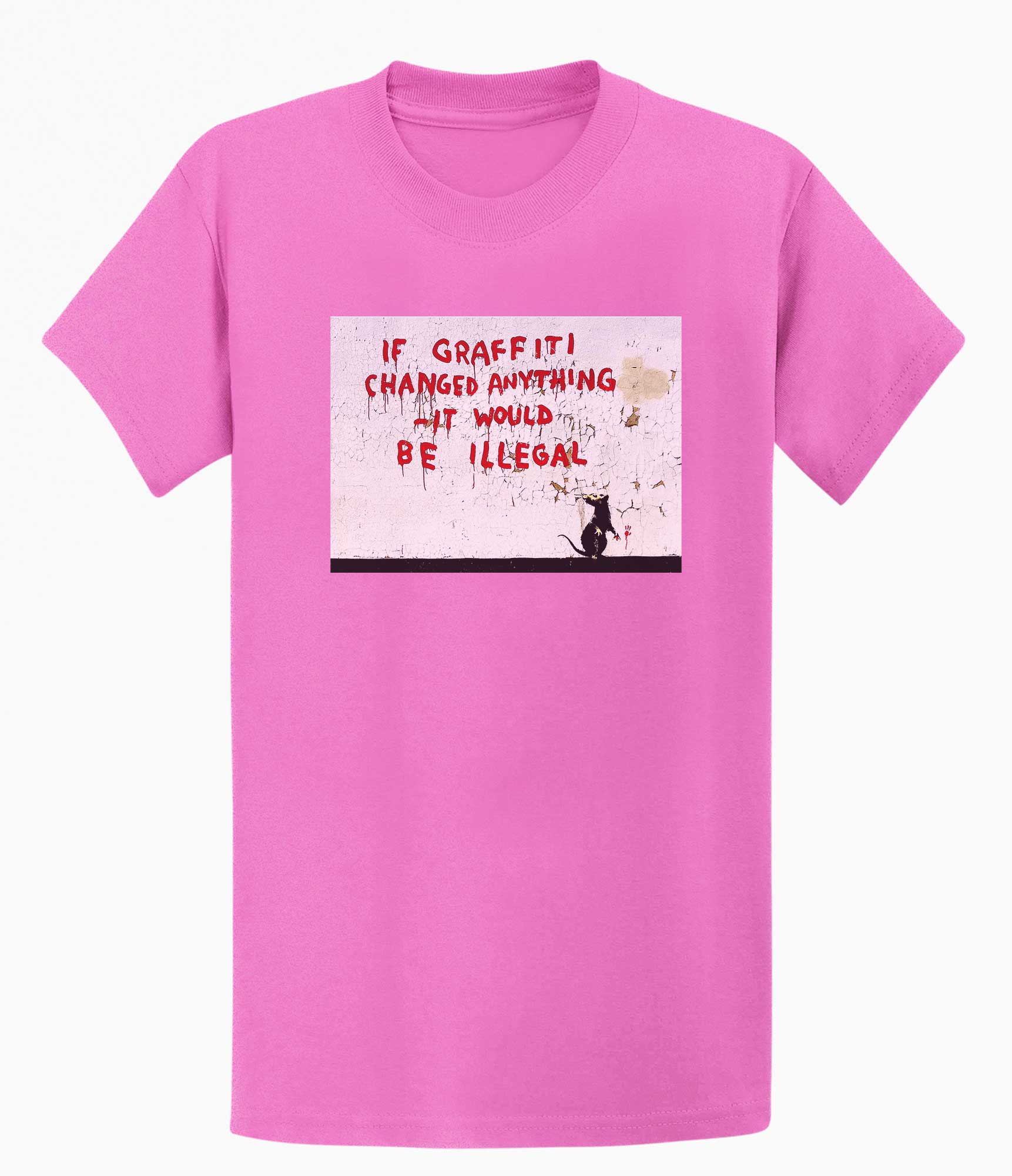 Banksy Unisex T-shirt  - If Graffiti Changed Anything