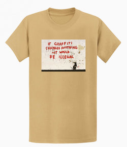 Image of Banksy Unisex T-shirt  - If Graffiti Changed Anything