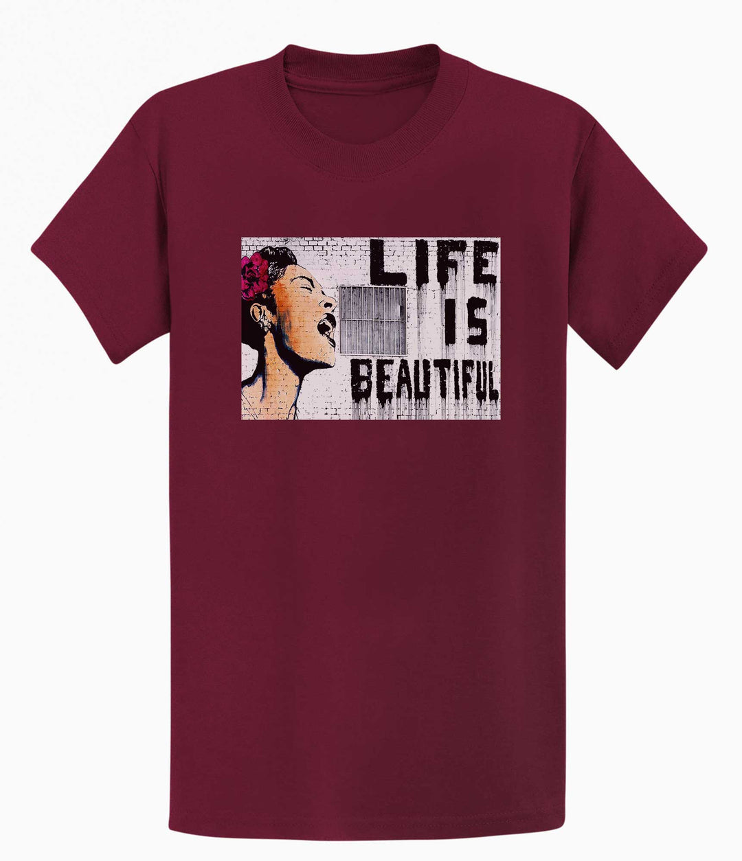 Banksy Men's T-shirt - Life is Beautiful