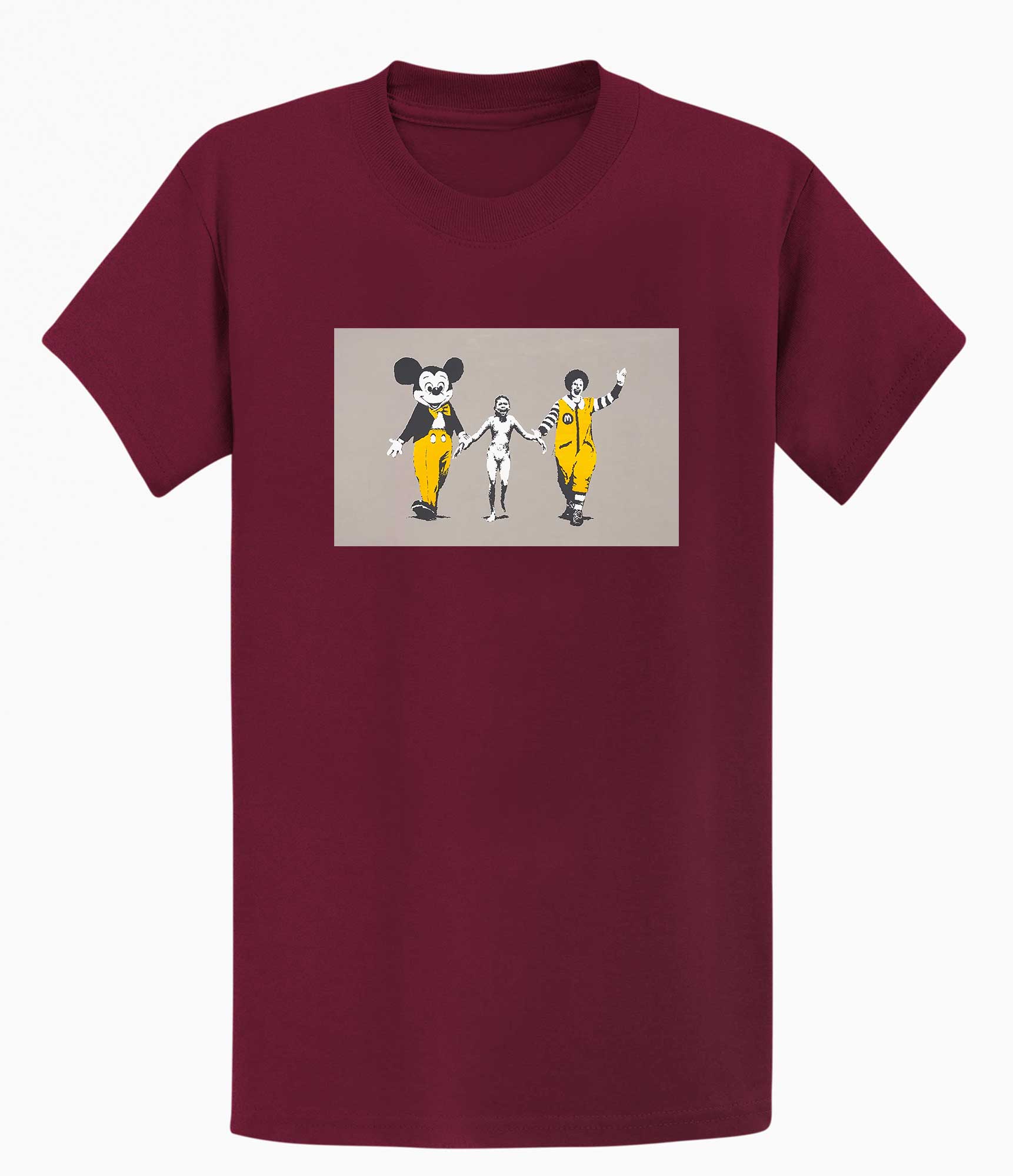 Image of Banksy T Shirt - Napalm Girl, White Banksy-Apparel