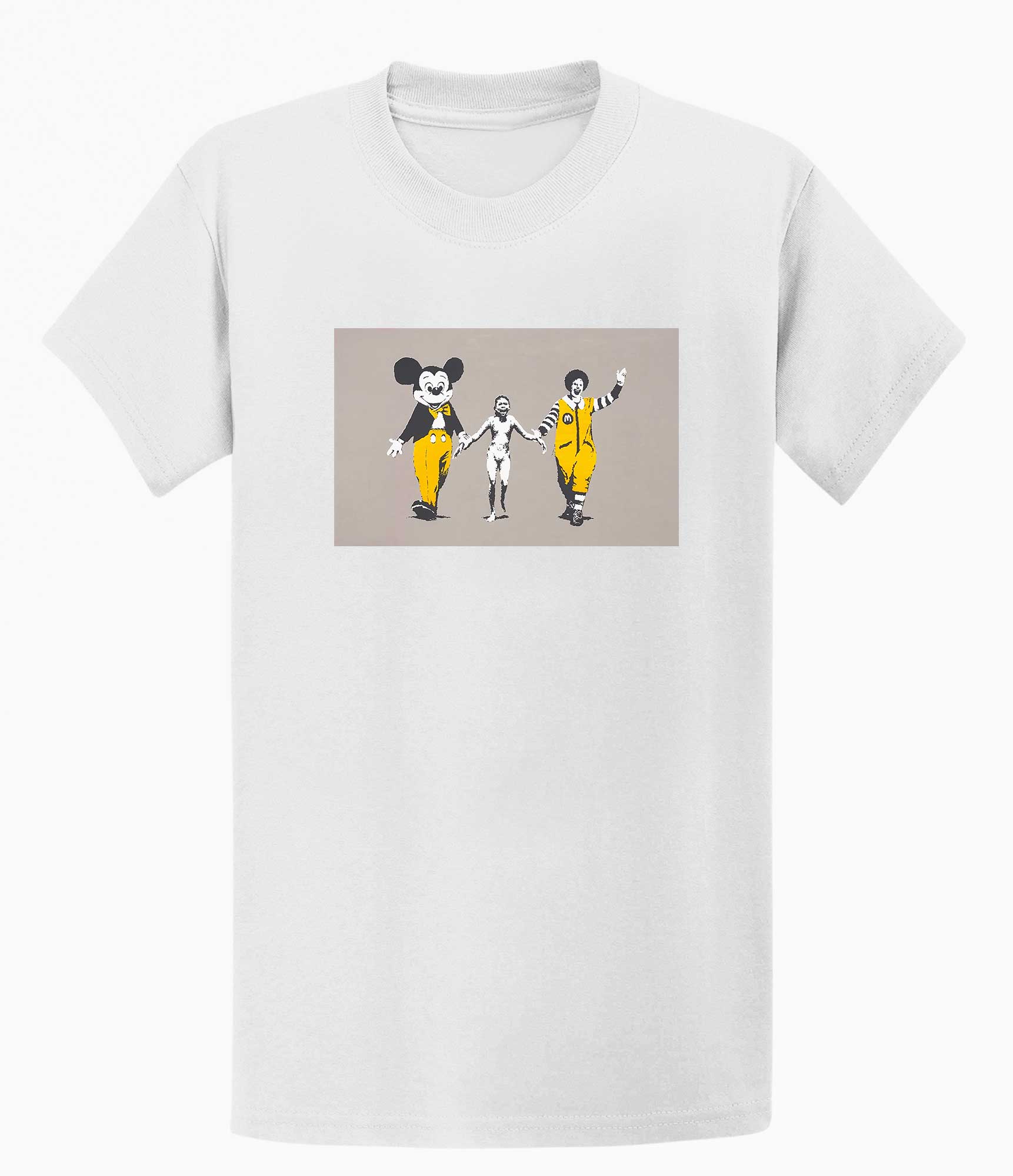 Image of Banksy T Shirt - Napalm Girl, White Banksy-Apparel