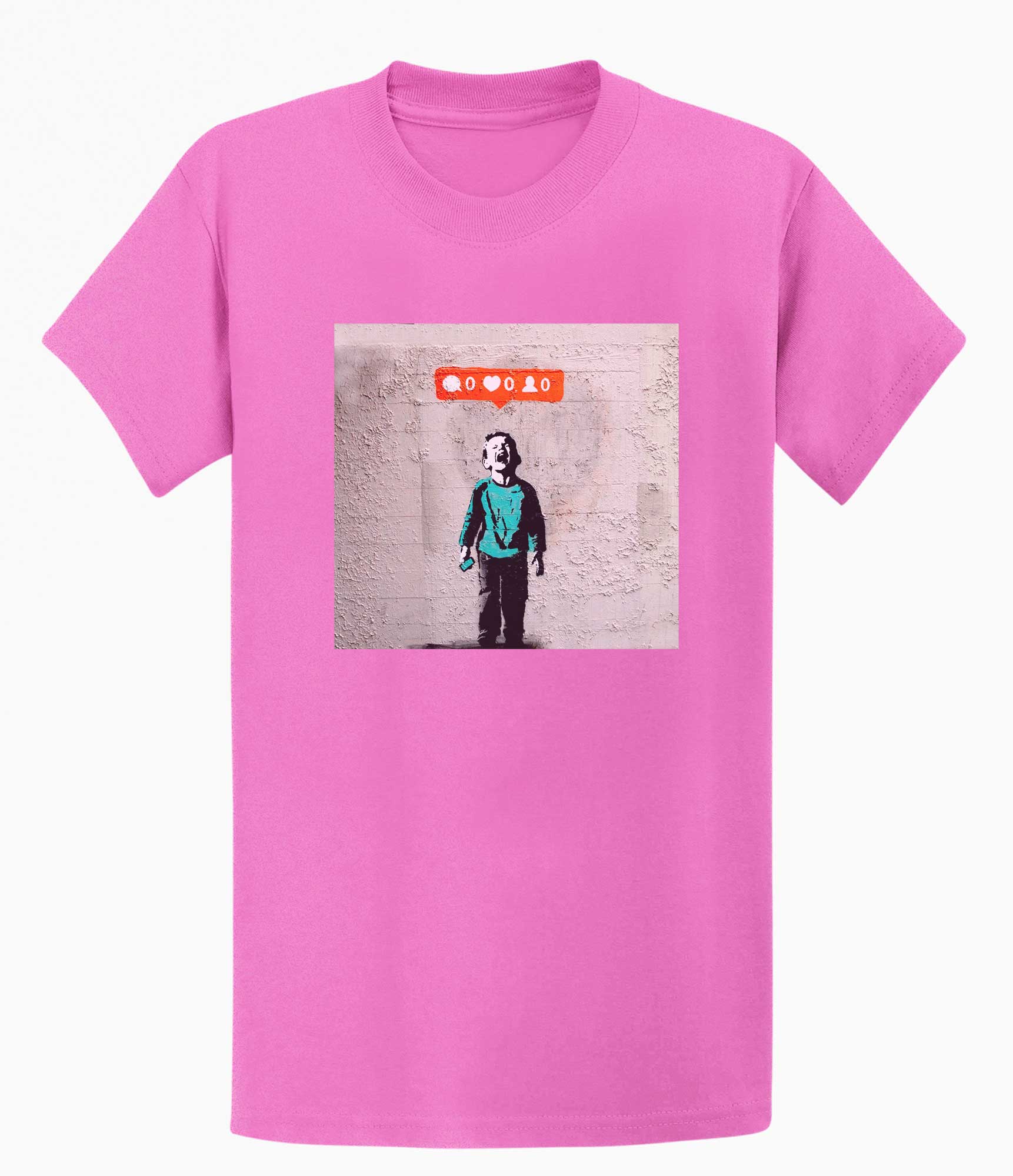 Image of Banksy  T-shirt - Social Media Boy Banksy-Apparel