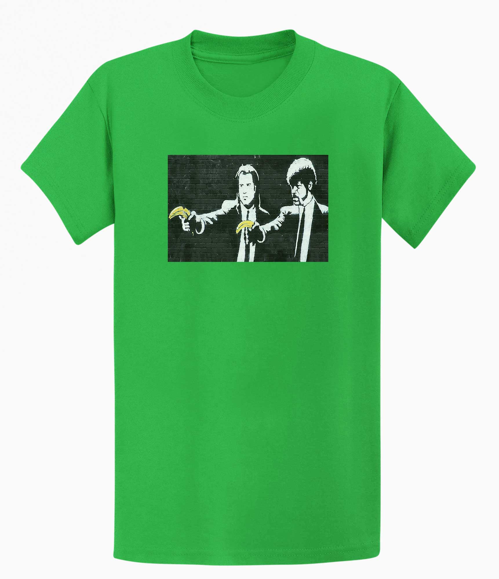 Image of Banksy Mens T-shirt - Pulp Fiction Banana Gun Banksy-Apparel