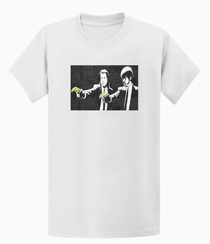 Banksy Mens T-shirt - Pulp Fiction Banana Gun