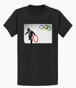 Image of Banksy Unisex T-shirt  - Olympic Theft