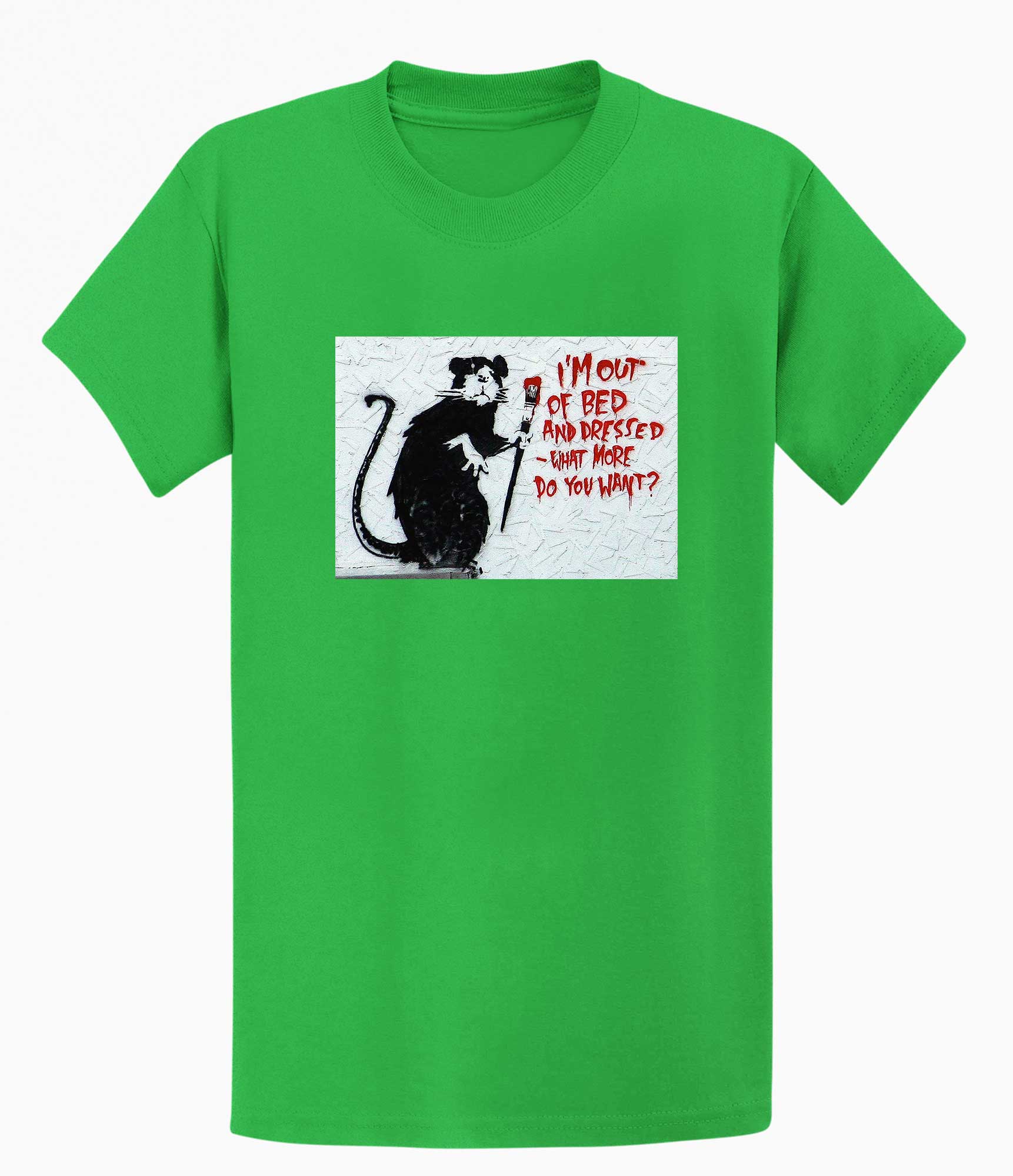 Image of Banksy T-shirt - I'm out of Bed Banksy-Apparel