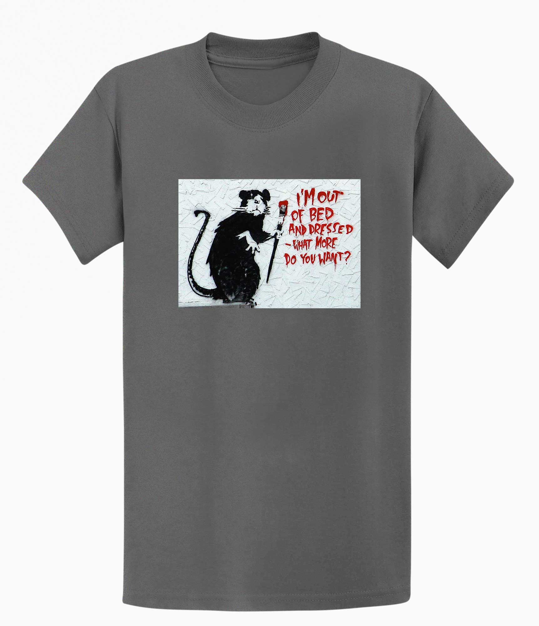 Image of Banksy T-shirt - I'm out of Bed Banksy-Apparel