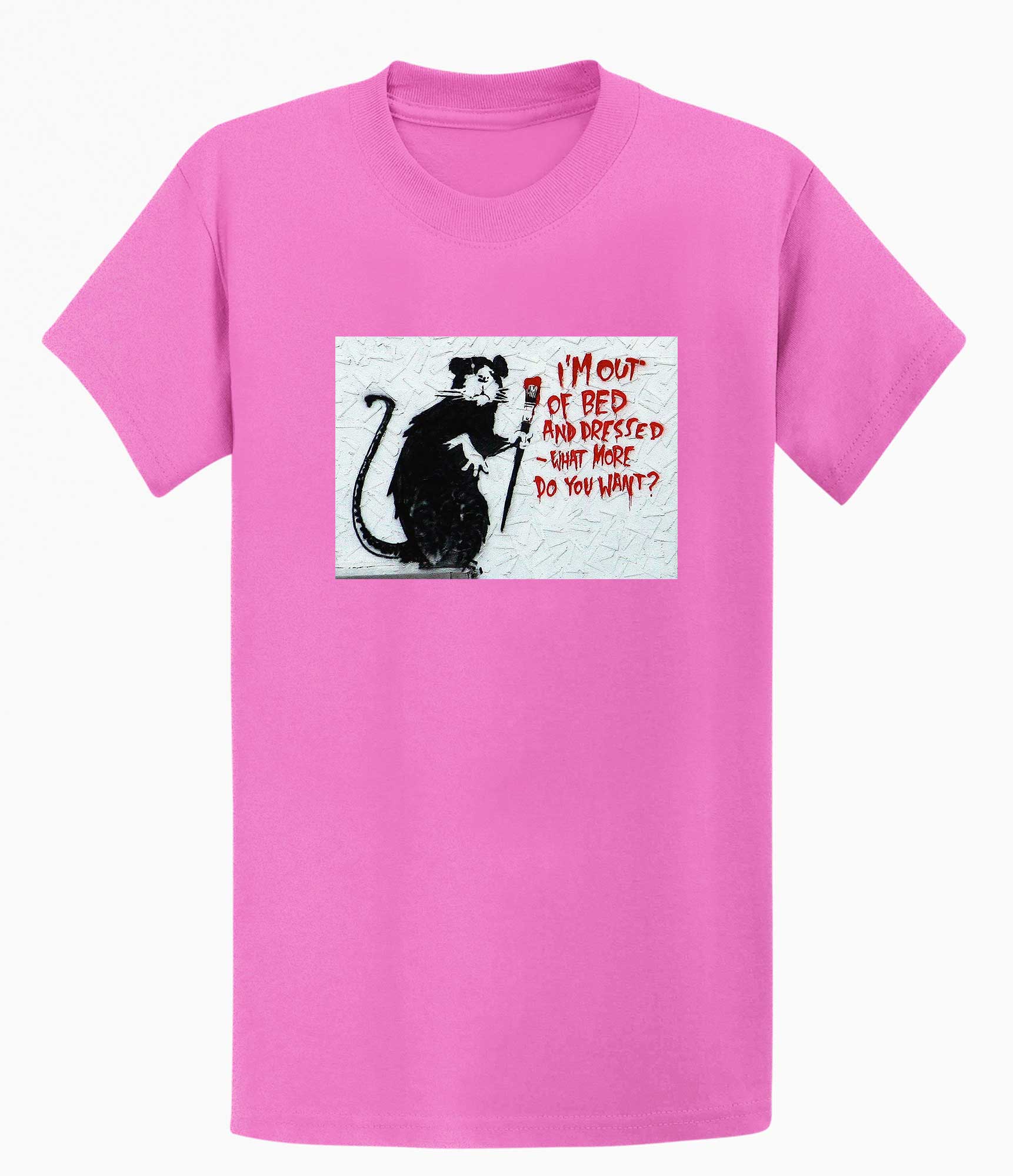 Image of Banksy T-shirt - I'm out of Bed Banksy-Apparel